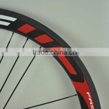 Ultra Light 700C 50mm Clincher Carbon Wheels 23mm Width Road Bike Wheels Bicycle Wheelset