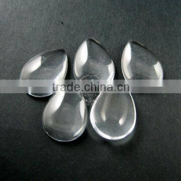 18x25mm transparent water drop shape clear glass cabochon DIY jewelry supplies 4140007