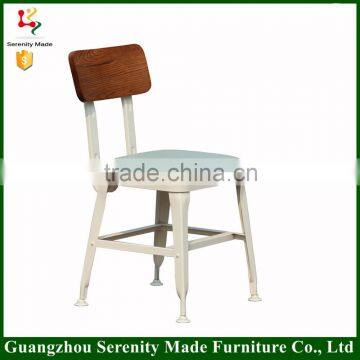 2015 home furniture hot sale chinese metal hotel dining Chair with PU seat