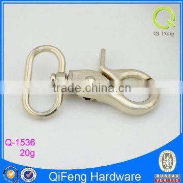 Q-1536 zinc alloy hook fancy tiny silver zipper hooks
