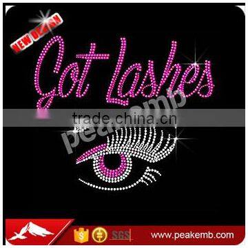 Wholesale Got Lashes Beauty hot Fix Rhinestone Motif