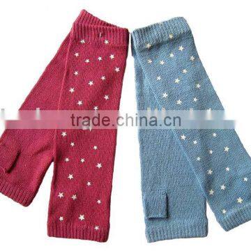 winter star print cotton gloves