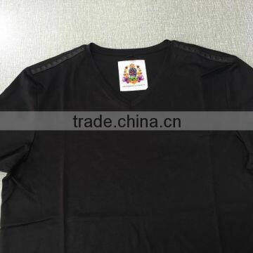 60%lyocell 40%cotton Men's T-shirt With Decoration photo-2