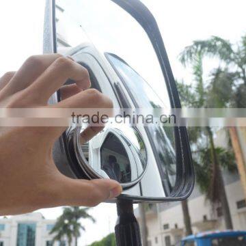 Adjustable truck blind spot mirror