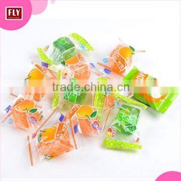 Cube Soft Jelly Candy with apple&orange flavour