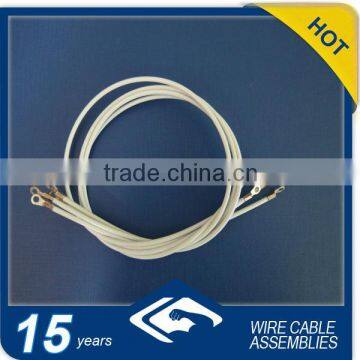 White PVC Coated Cable With Terminals