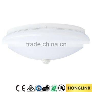 CE ROHS 6w 12w 18w corridor led ceiling light with PIR sensor