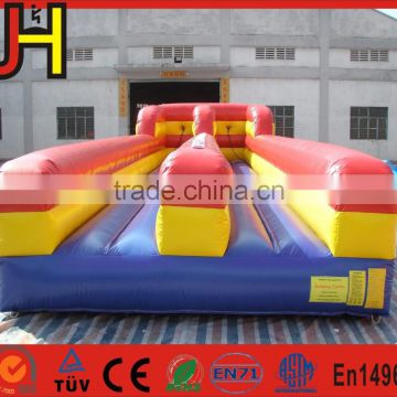 Wholesale double lane inflatable bungee run, inflatable Sport Game