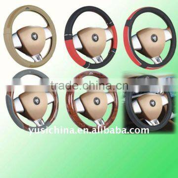 Leather steering wheel cover for promotion