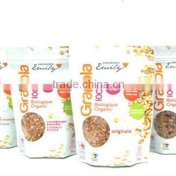 Organic granola cereals