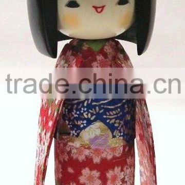 Japanese Cheerful Costume Kokeshi