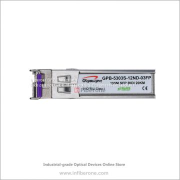 Infiberone SFP BIDI 155Mbps SC SMF 20km DDM Fiber Optical Transceiver