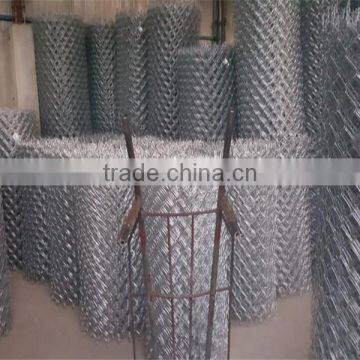 Diamond 65x65mm Hot dip galvanized wire woven Diamond Mesh Chainlink Fence