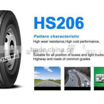 HOT SALE PRODUCTS TRUCK TIRE 7.50R16HS206 OF HUASHENG