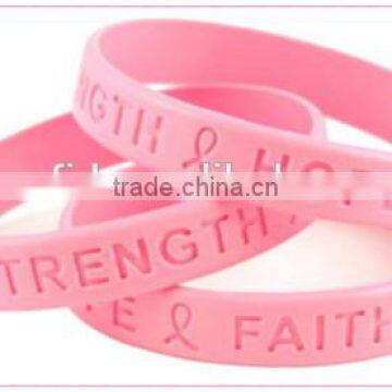Wholesales Custom Embossed/imprinted Logo Silicon Wristband / Silicone Bracelet / Rubber Bracelet photo-2