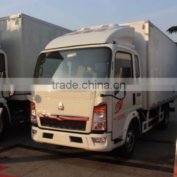 hot sinotruk refrigerated cargo van 4x2