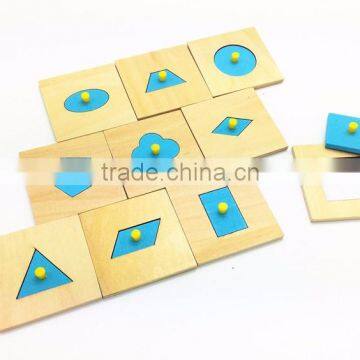 Kids Wooden Toy Montessori Geometry Puzzle photo-4