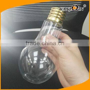 200ML - 700ML Bulb Shape Plastic Juice Cup , Light Bulb Candy Plastic Bottle photo-5