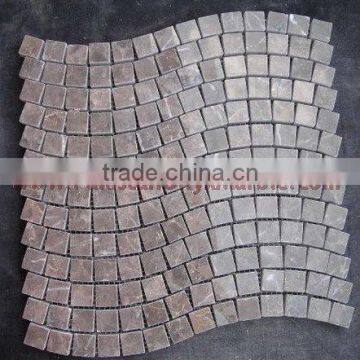 UNIQUE SAHARA BEIGE MARBLE MOSAIC TILES