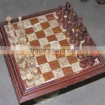 Bottom Price New Type ONYX CHESS BOARDS WITH FIGURES photo-2