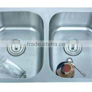 Stainless Steel Kitchen Sink Double Bowl 7447A