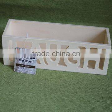 Cheapest Customized Small Plywood Decorative Storage Box With Laser Letter photo-4