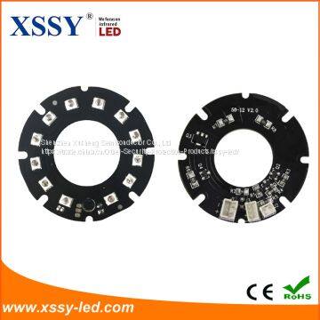 Infrared SMD 2835 LED Lamp Board 850nm 14mil 44mm PCB Board Night Vision with for CCTV Camera