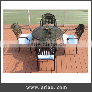 Balcony Cast Aluminum Leisure Table wiht 4 Chairs