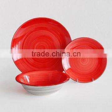 Stoneware Hand Painting Dinner Set,18pcs Ceramic Dinnerware Set With Hand Painting,hand Painted Ceramic Dinnerware Set photo-4