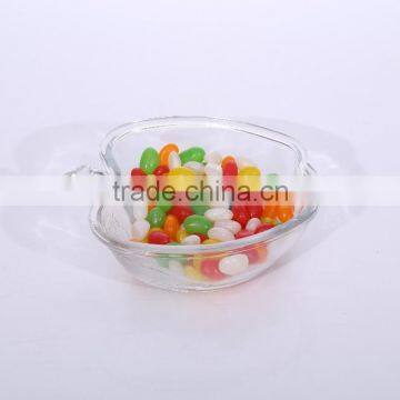 Apple Shaped Decorative Cheap Clear Glass Christmas Candy Jar