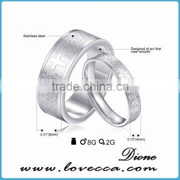 Wholesale Stainless Steel Jewelry Couple Rings for Valentines Day photo-5