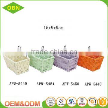 Hot Sale Colorful Paper Twine Woven Kids Bike Basket Bicycle Front Basket photo-6