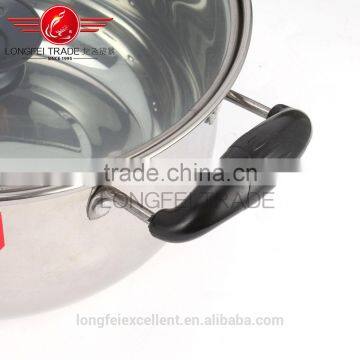Zhejiang China Insulation Handle Cheap Best Quality Wholesale Stainless Steel American High Cookware Soup Pot photo-3