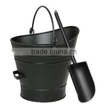 Metal Coal Bucket With Shovel photo-3