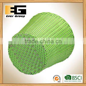 Circular Woven Flowerpot With PVC Linner/ Storage Basket photo-4