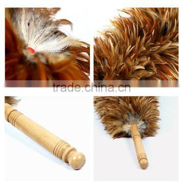 Wood Handle Cock Feather Duster photo-6
