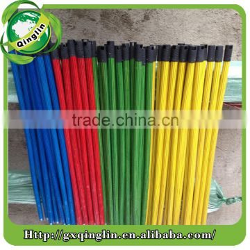 color top/cap and Italia screw pvc coated wooden bromm handle