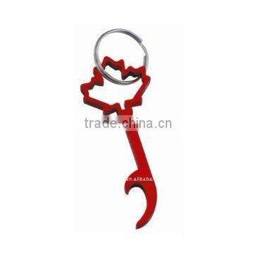 Maple Leaves Bottle Opener Keyring