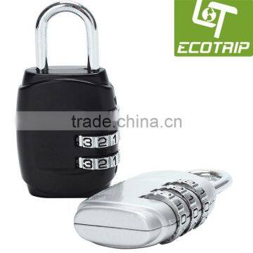 Zinc-Alloyed 3-Dial Combination Shackle Travel Security Lock