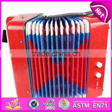 Hot Selling Children Toy Wooden Musical Accordion Instrument W07K006A photo-2