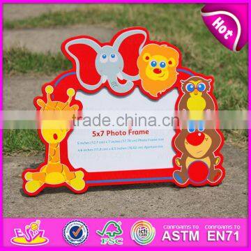 2015 Colorful Kid Wooden Picture Frame,Cheap Wholesale Wooden Picture Frame,Wooden Wall Hanging Decorative Picture Frame W09A039 photo-3