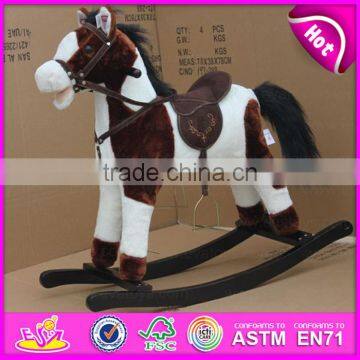 2015 new wooden rocking horse, wooden rocking horse toy, cheap wooden rocking horse W16D064