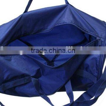 Navy Blue 420D Polyester Expandable Carry-on Duffel Bag photo-4