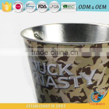 Garden Iron and Zinc Powder Coated Metal Flowers Water Bucket Florist Flower Buckets
