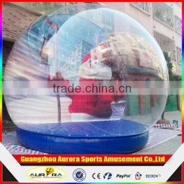 New design Clear Inflatable Snow Globe For Christmas decoration