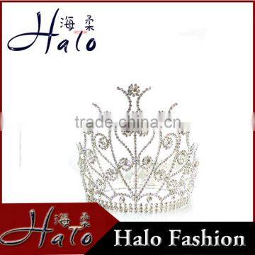 2016 Hot Selling Bridal Jewelry Pageant Rhinestone Big Fashion Crown