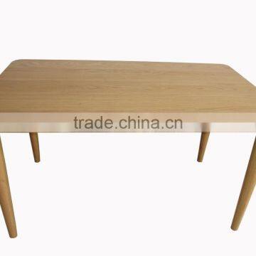 Easy Design Rectangle Dining Table Oad Wood Furniture photo-2
