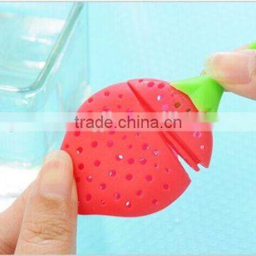 Super Cute Fantastic Strawberry Design Silicone Tea Infuser Strainer Teapot Teacup photo-6