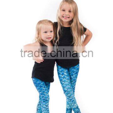 Kids Clothing Baby Girl Tights Printed Mermaid Pattern Leggings HSL2533 photo-3