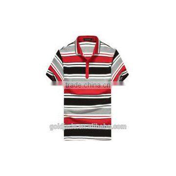 Wholesale Cotton Stripes Design Shirts Men Polo T-shirt photo-2